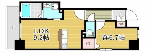 プレジールTJ【5階】の間取り