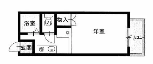 ハイツ安藤【1階】の間取り