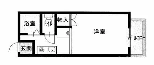 ハイツ安藤【1階】の間取り