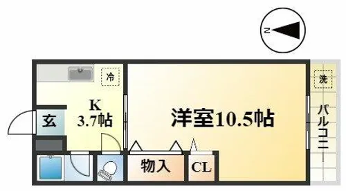 石井マンション【303号室】の間取り