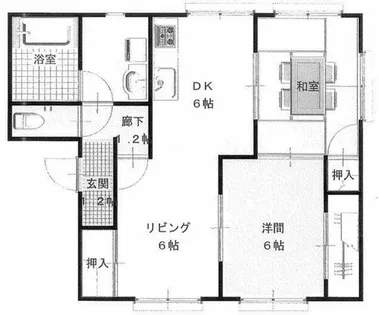 サンコーポ柱東山 A【101号室】の間取り