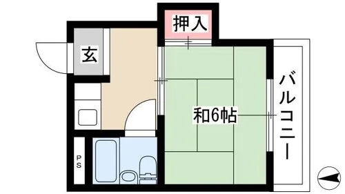 多賀コーポ【301号室】の間取り