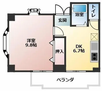 ユトリロ西松山【3階】の間取り
