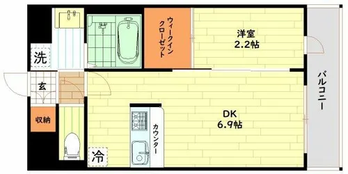 セレニテ十三ミラク【5階】の間取り