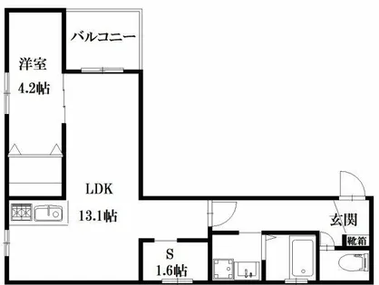 ロイズ空港前【4階】の間取り