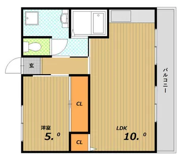 庄山マンション【4階】の間取り
