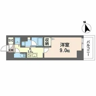 サンエール南堀江【2階】の間取り