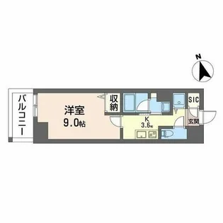 サンエール南堀江【4階】の間取り