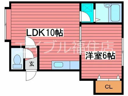 シャネル南郷【3階】の間取り