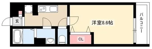 リブリ・塩池【3階】の間取り