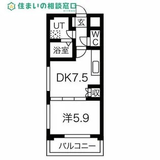 愛知県岡崎市栄町4丁目【マンション】の間取り