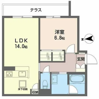 シャーメゾン ヴェルーラ【1階】の間取り