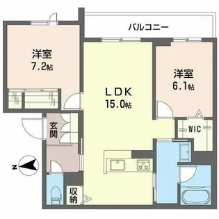 シャーメゾン ヴェルーラ【3階】の間取り