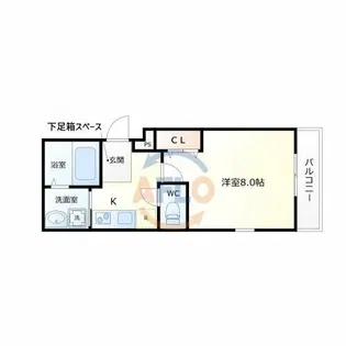 フジパレス山之内ノース【1階】の間取り
