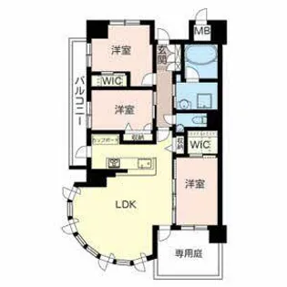 リラフォート千里中央【1階】の間取り