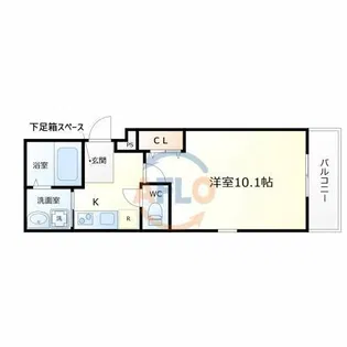 フジパレス山之内ノース【3階】の間取り