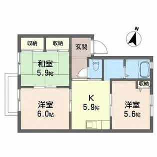 ディアスM【0203号室】の間取り
