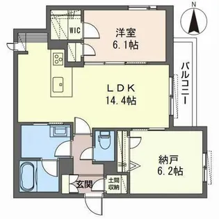シャーメゾン 初音【2階】の間取り