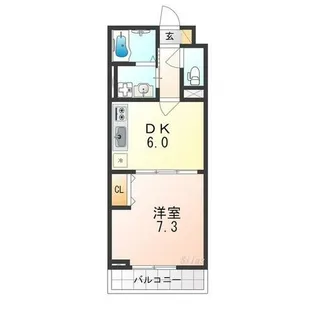 ベルウエスト【2階】の間取り