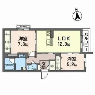 southern Lino【0303号室】の間取り