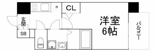 エスリード桜ノ宮レジデンス【10階】の間取り