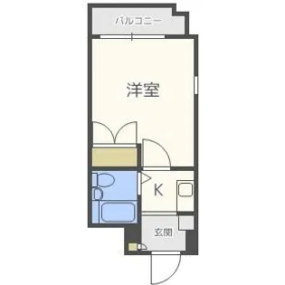 ダイヤモンドタワー薬院南【4階】の間取り