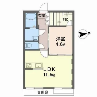 クレール鳳【0105号室】の間取り