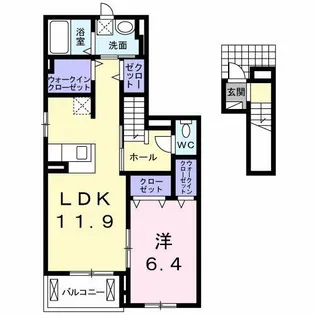 スター・ヒル桜木【2階】の間取り