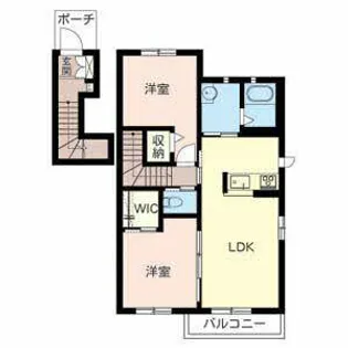 メゾン ド グランルミネ【0201号室】の間取り