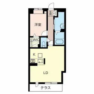 シャーメゾン岡山手【0103号室】の間取り