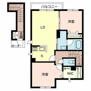 シャーメゾン雅【0201号室】の間取り
