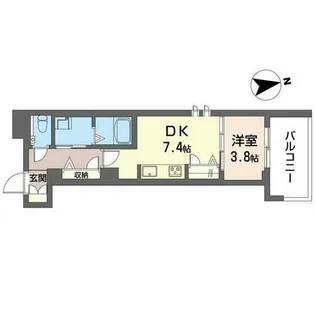 シャーメゾン クルール【0202号室】の間取り