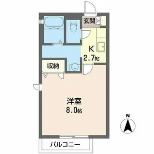 ヴィクトワール桂【0203号室】の間取り