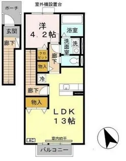 アゼリア大善【2階】の間取り