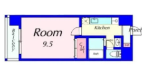 ハウスセゾン四条通【4階】の間取り