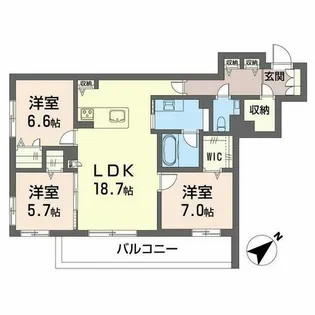 アンビエラ八事【0202号室】の間取り