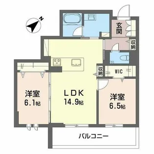 アンビエラ八事【0203号室】の間取り