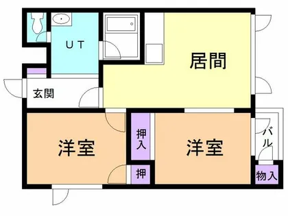 エクセル緑町【101号室】の間取り