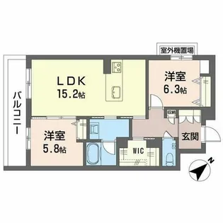 アンビエラ八事【0301号室】の間取り