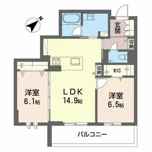 アンビエラ八事【0303号室】の間取り