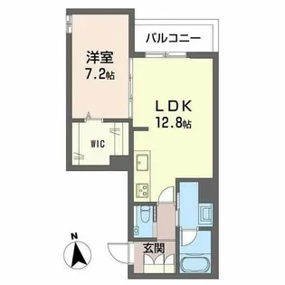 菫の杜 本山【0201号室】の間取り