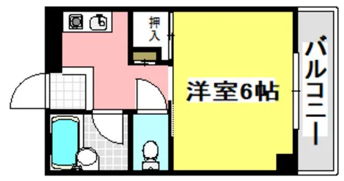 メゾンホワイト【107号室】の間取り