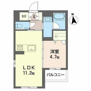 菫の杜 本山【0202号室】の間取り