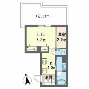 菫の杜 本山【0401号室】の間取り