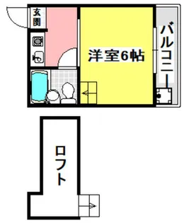ラフィーネ千里丘【308号室】の間取り