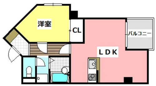 ノースウィング【220号室】の間取り