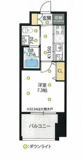 イノセント堂山【9階】の間取り