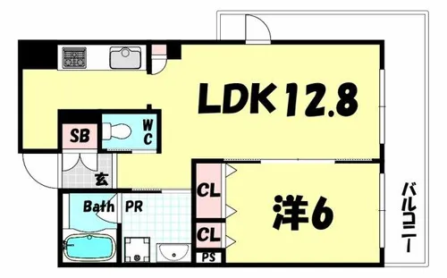 アーバネックス神戸駅前【9階】の間取り