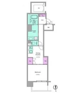 ビエラコート内久宝寺【9階】の間取り