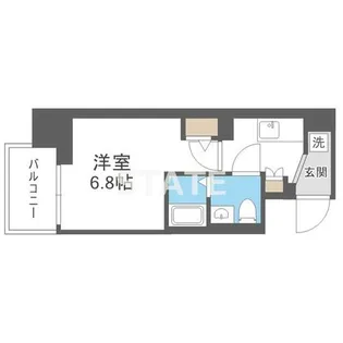 エグゼ大阪城イースト【5階】の間取り